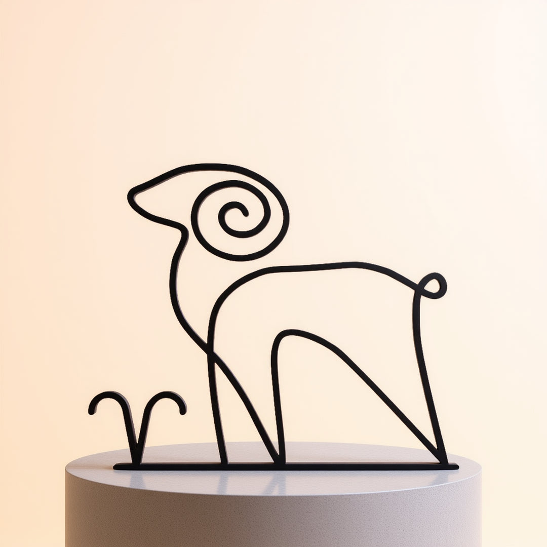 Zodiac Signs - Line Art Sculptures