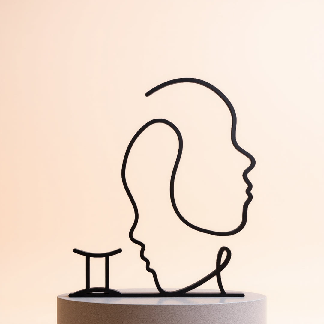 Zodiac Signs - Line Art Sculptures