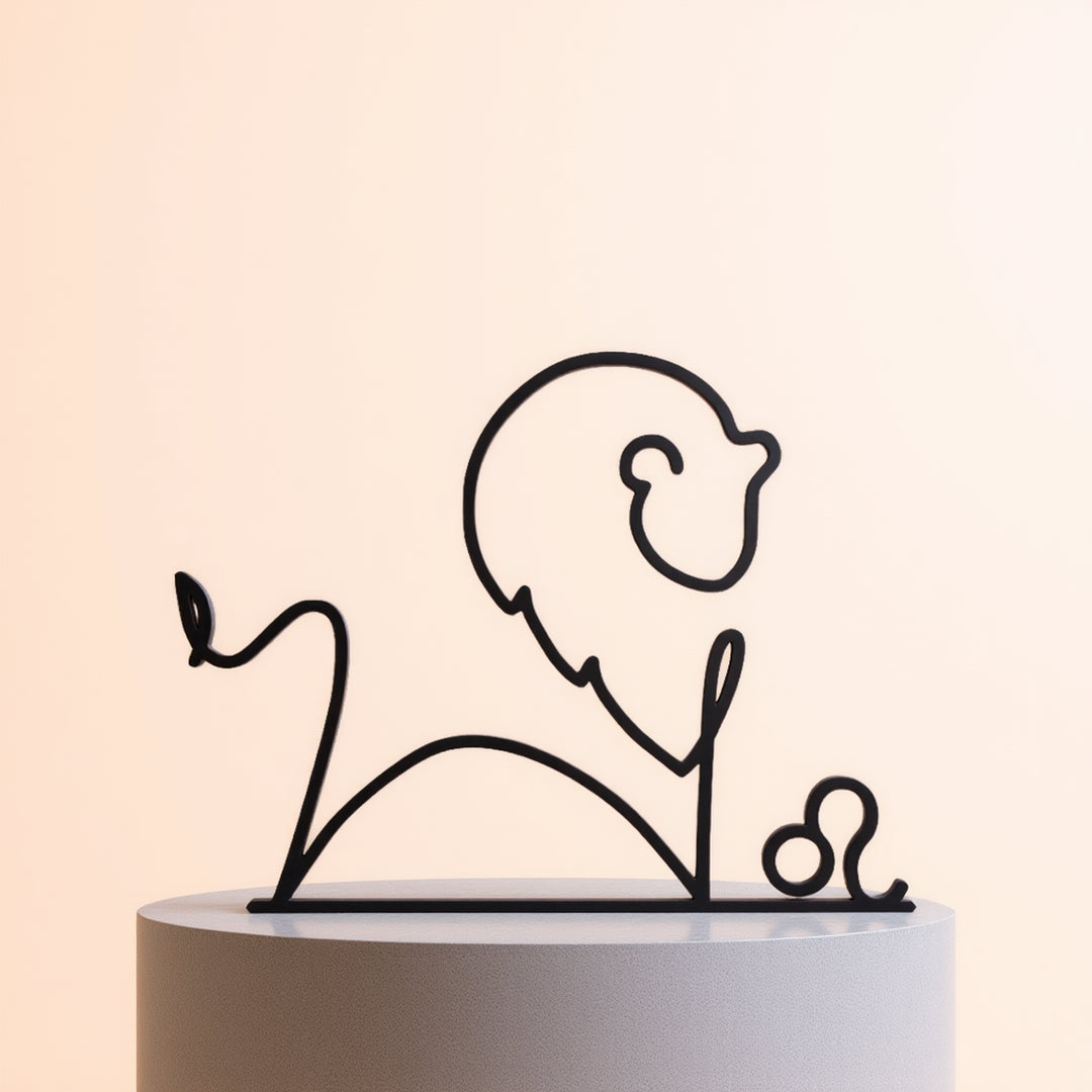 Zodiac Signs - Line Art Sculptures