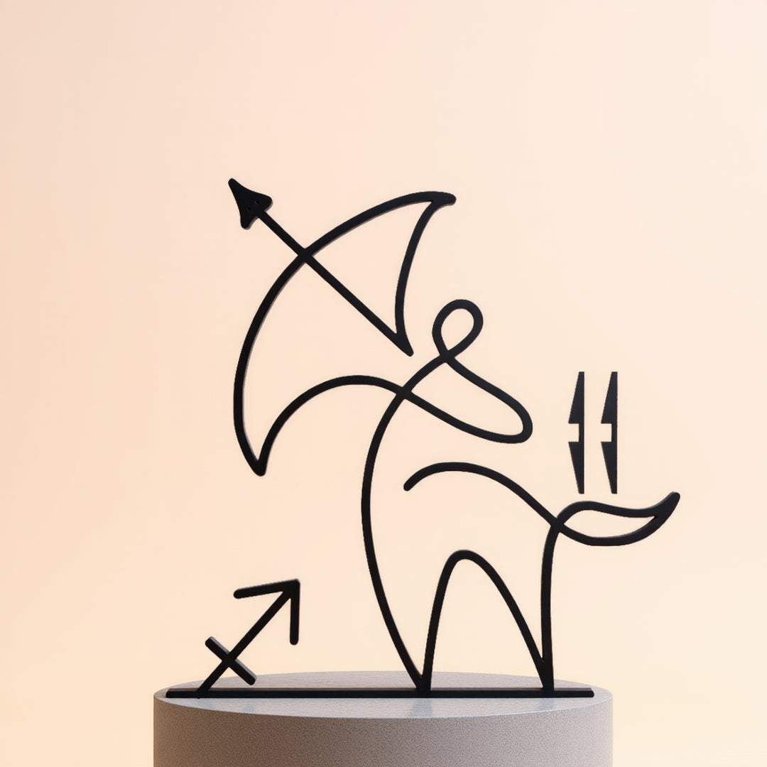 Zodiac Signs - Line Art Sculptures