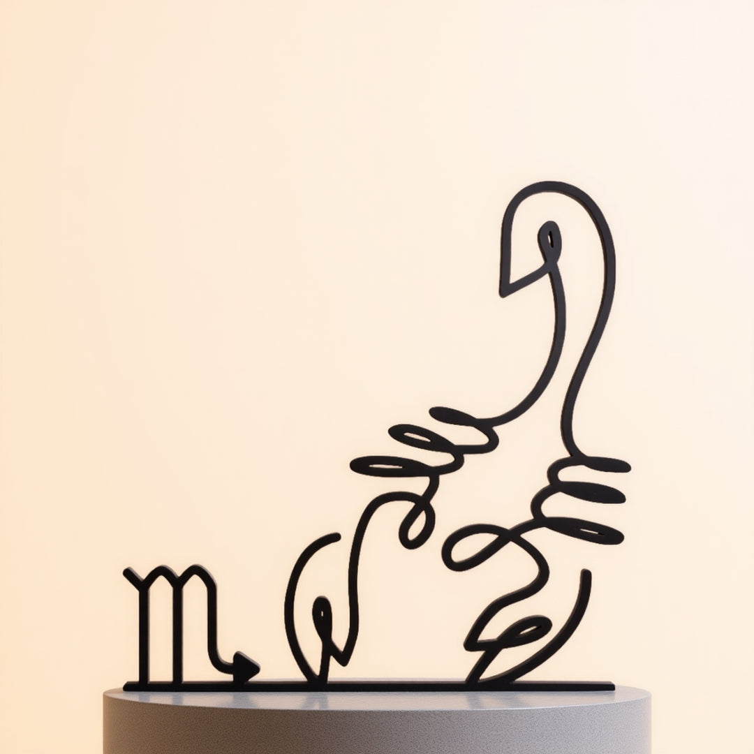 Zodiac Signs - Line Art Sculptures