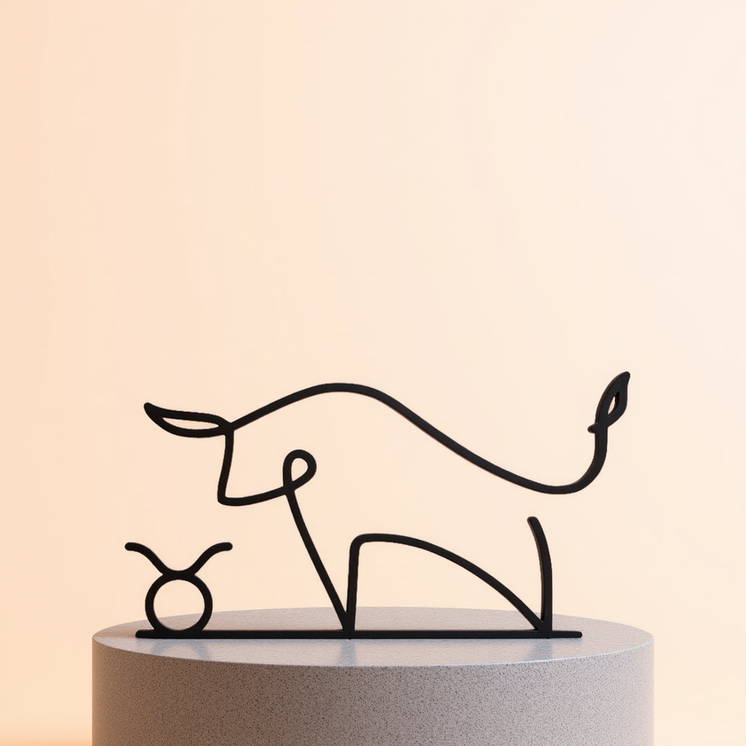 Zodiac Signs - Line Art Sculptures