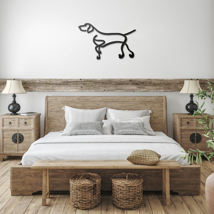 Dalmatian Line Art - Metal Wall Sign
