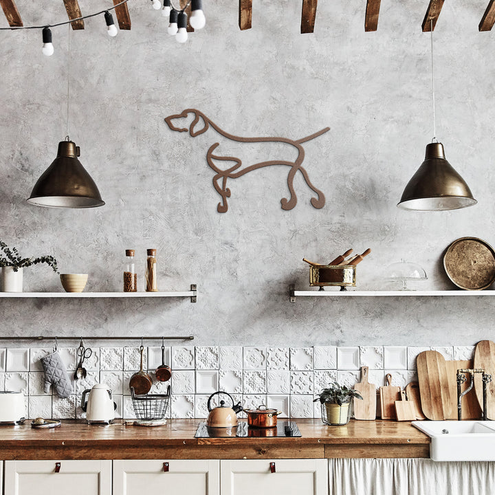 Dalmatian Line Art - Metal Wall Sign