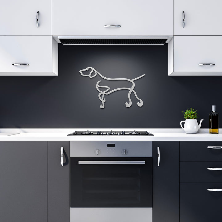 Dalmatian Line Art - Metal Wall Sign