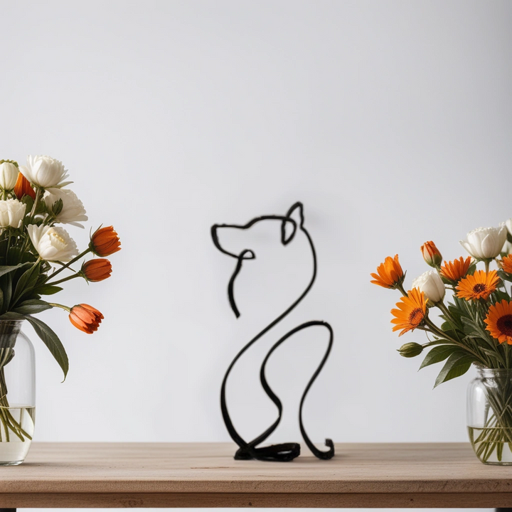 Dog Breed - Line Art Sculpture