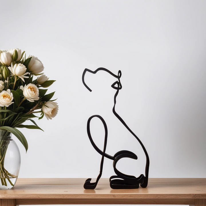 Dog Breed - Line Art Sculpture