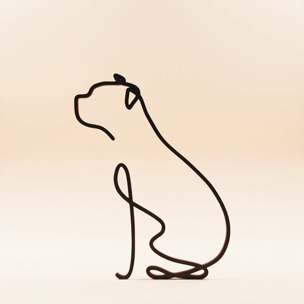 Dog Breeds - Line Art Sculptures
