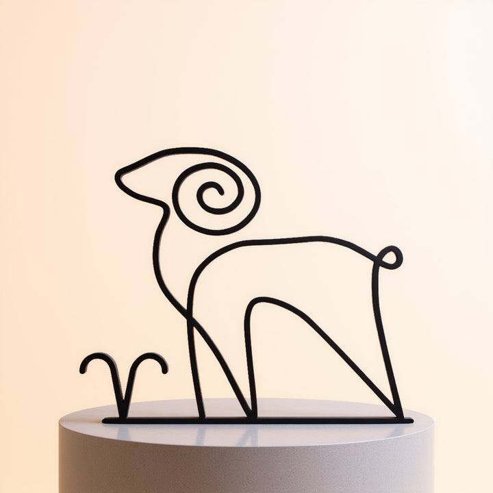 Zodiac Signs - Line Art Sculptures