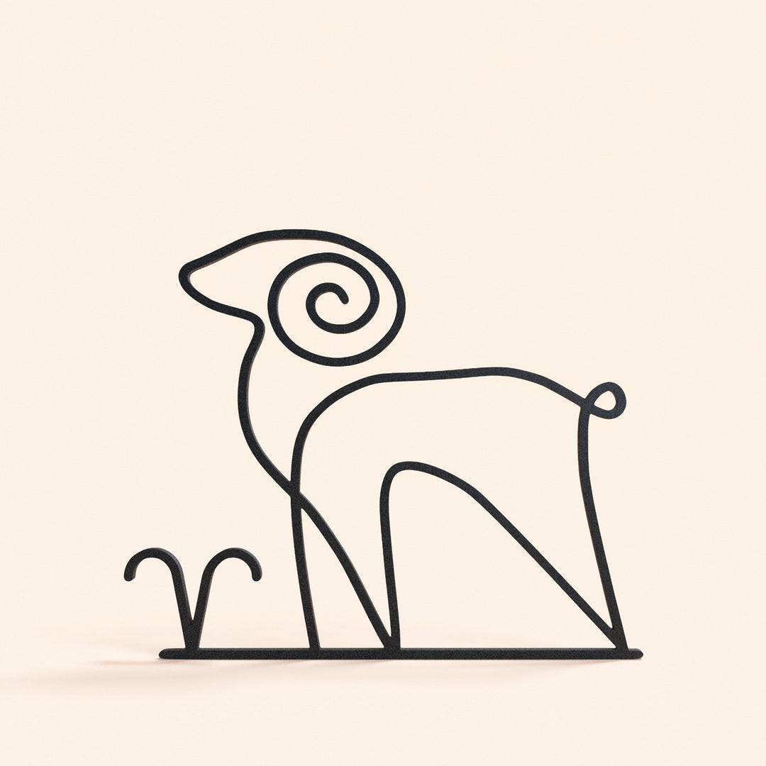 Zodiac Signs - Line Art Sculptures