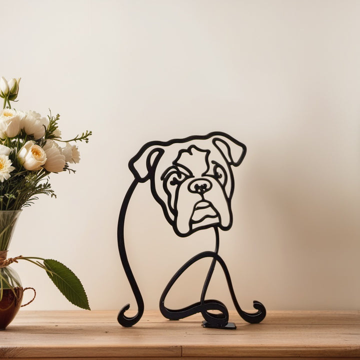 Dog Breed - Line Art Sculpture