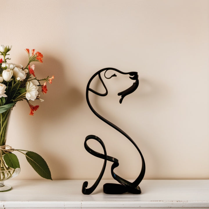Dog Breed - Line Art Sculpture
