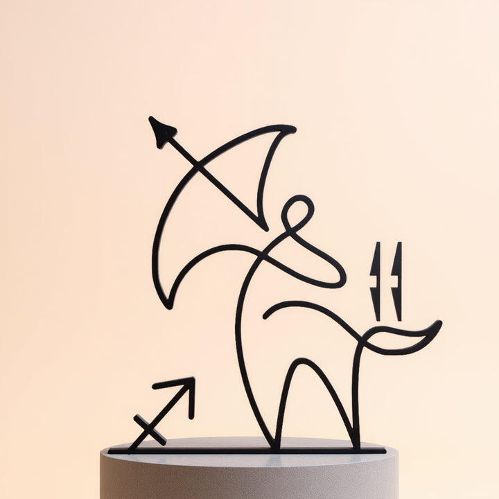 Zodiac Signs - Line Art Sculptures