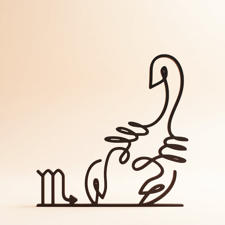 Zodiac Signs - Line Art Sculptures